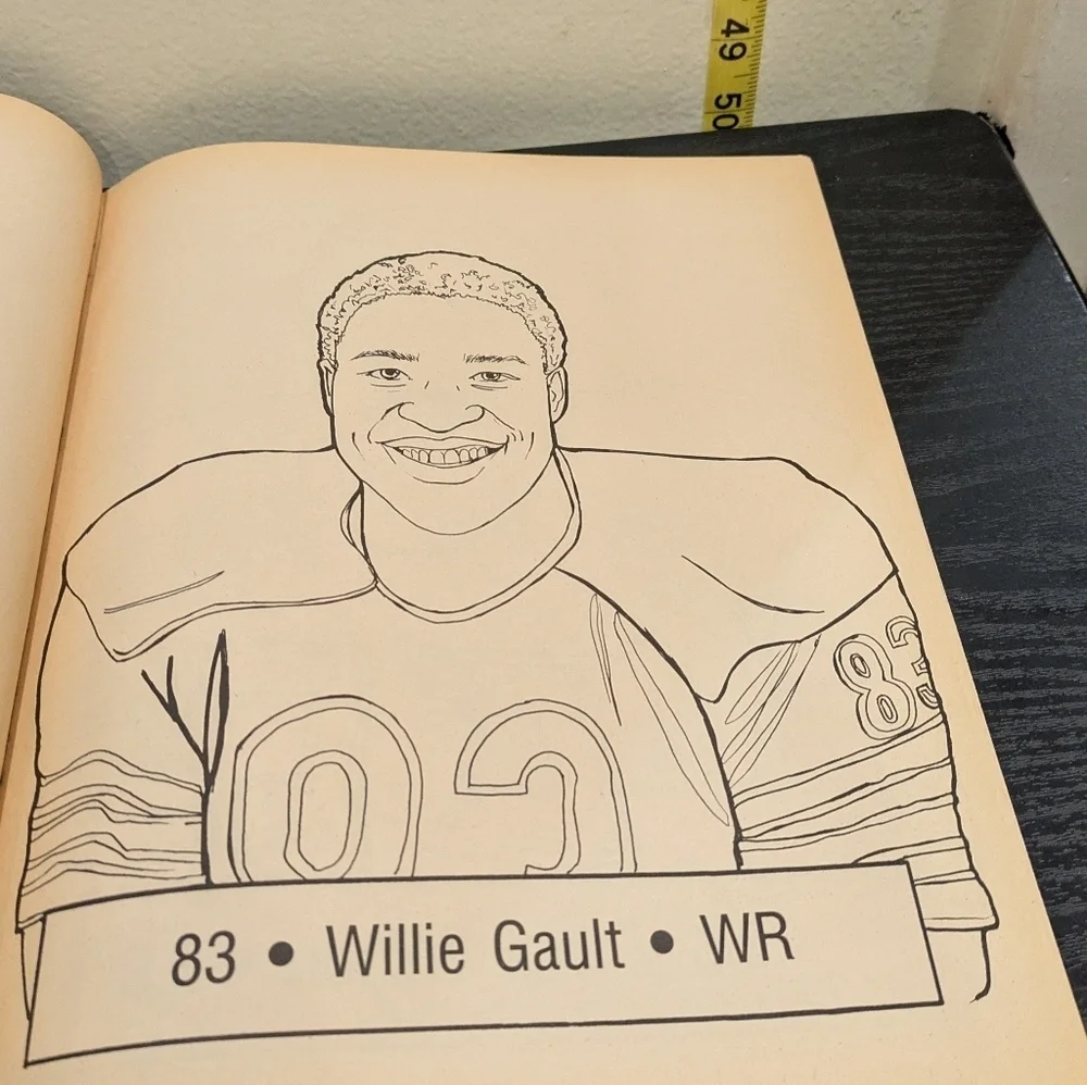 Chicago Bears Coloring Book - Black and Orange